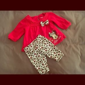 Minnie Mouse 2pc Outfit Set